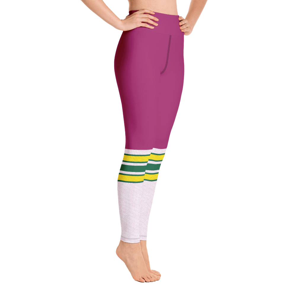 Roller Girl Yoga Leggings Pink - Detention Apparel