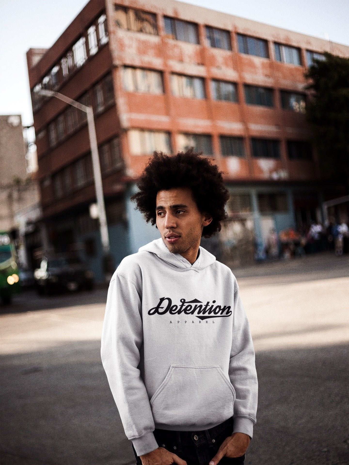 White Classic Hoodie - Detention Apparel