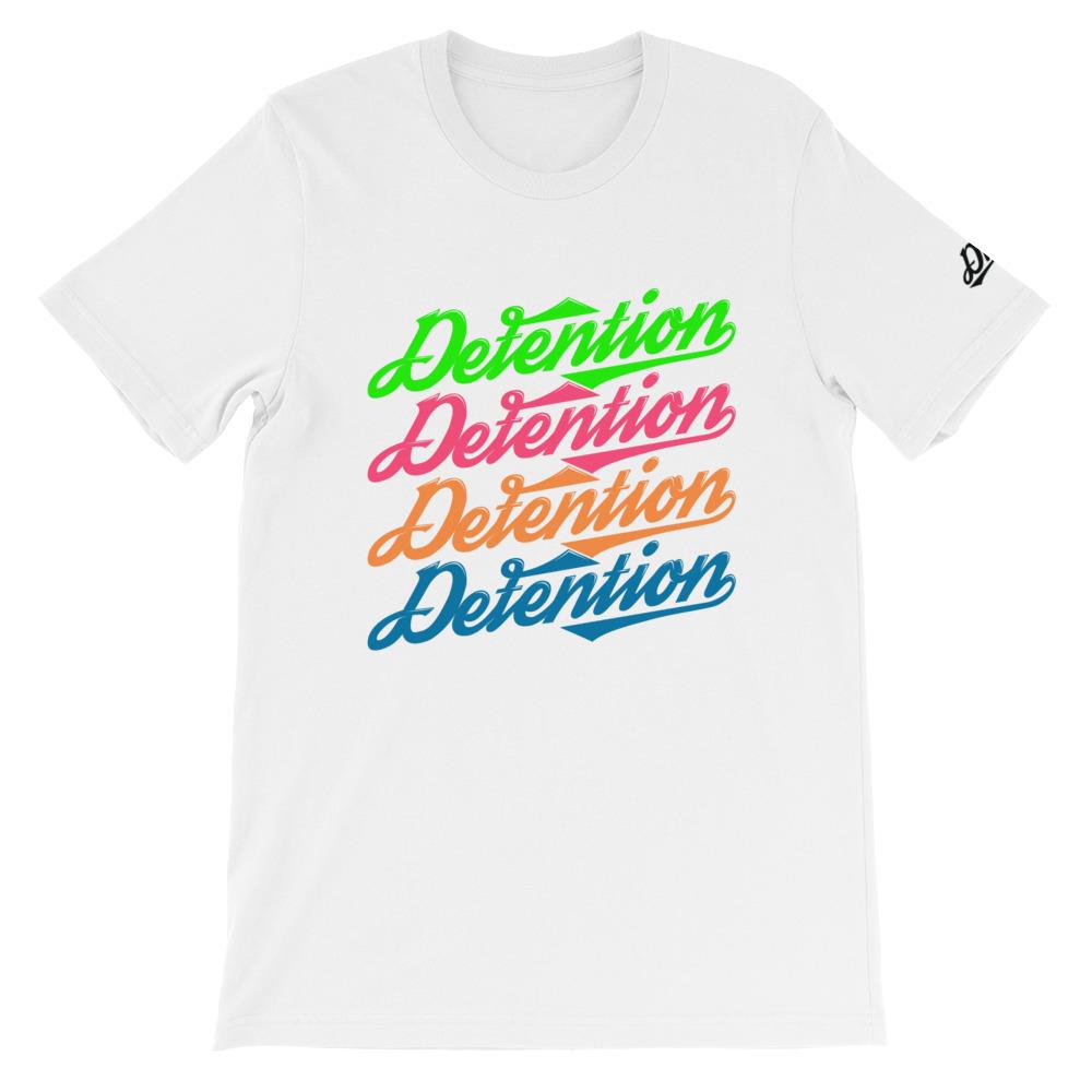 Short-Sleeve 80’s Throwback in White - Detention Apparel