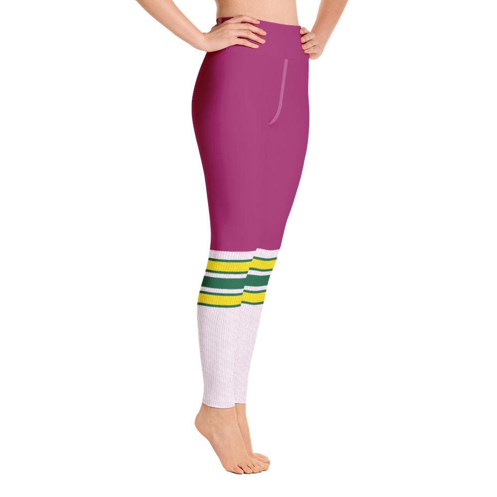 Roller Girl Yoga Leggings Pink - Detention Apparel